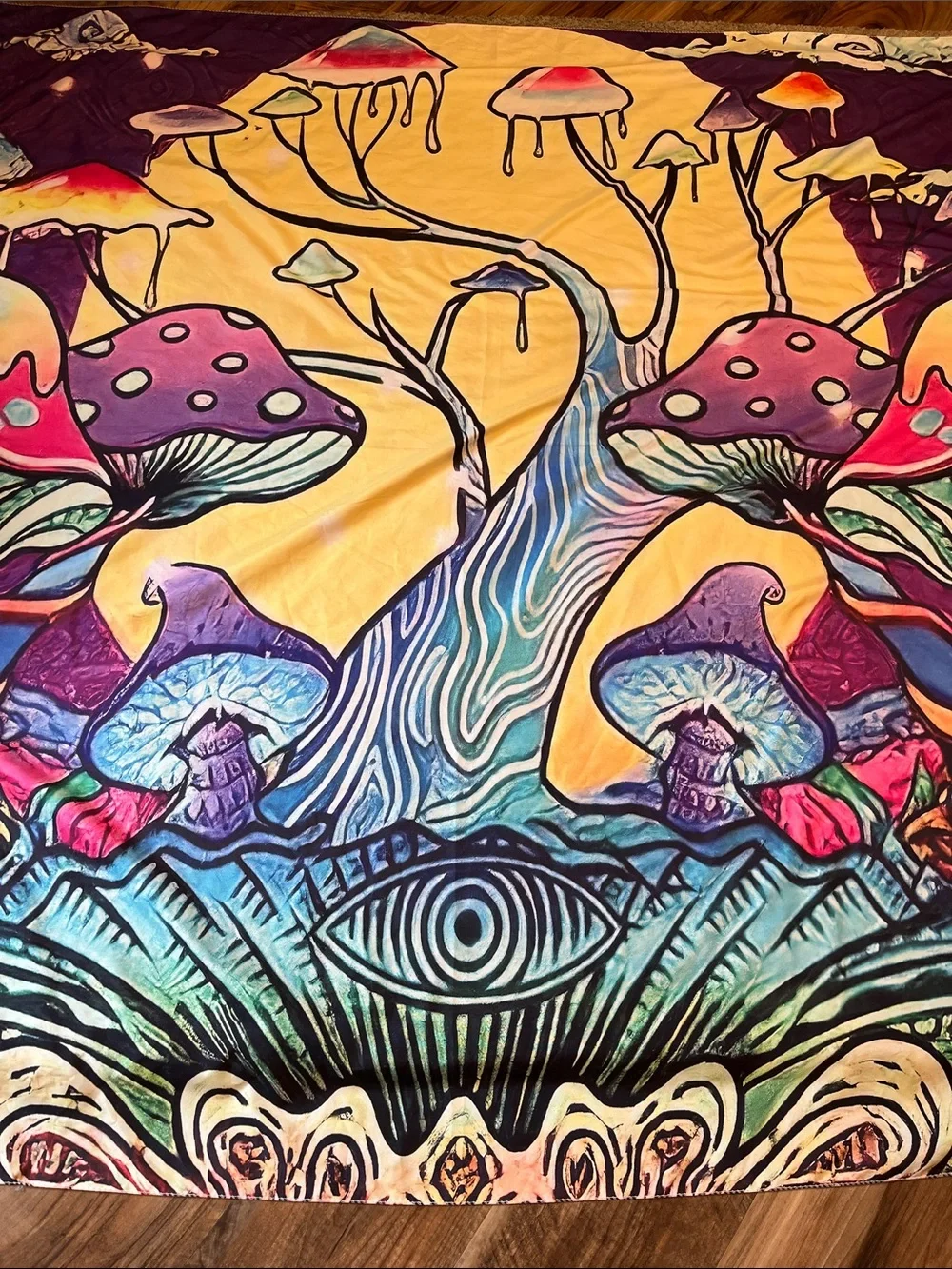 Mushroom Tree Tapestry